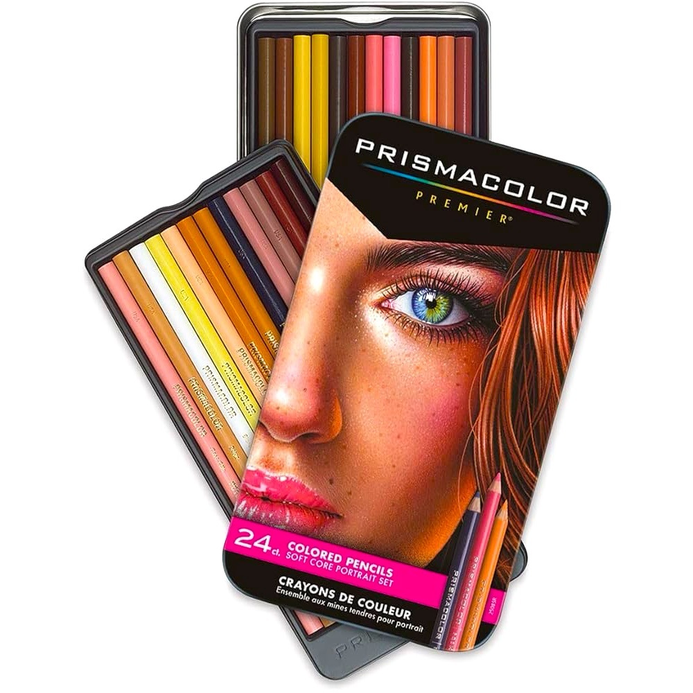 Prismacolor Premier Colored Pencils Portrait Set Soft Core 24 Pack NEW!! - Picture 3 of 3